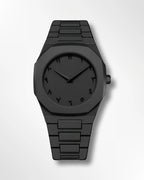 Black Aura Stainless Steel Arabic Watch