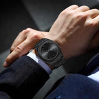 Black Aura Stainless Steel Arabic Watch